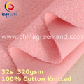 El algodón hizo punto la tela polar del cepillo del paño grueso y suave para la ropa de materia textil (GLLML394)